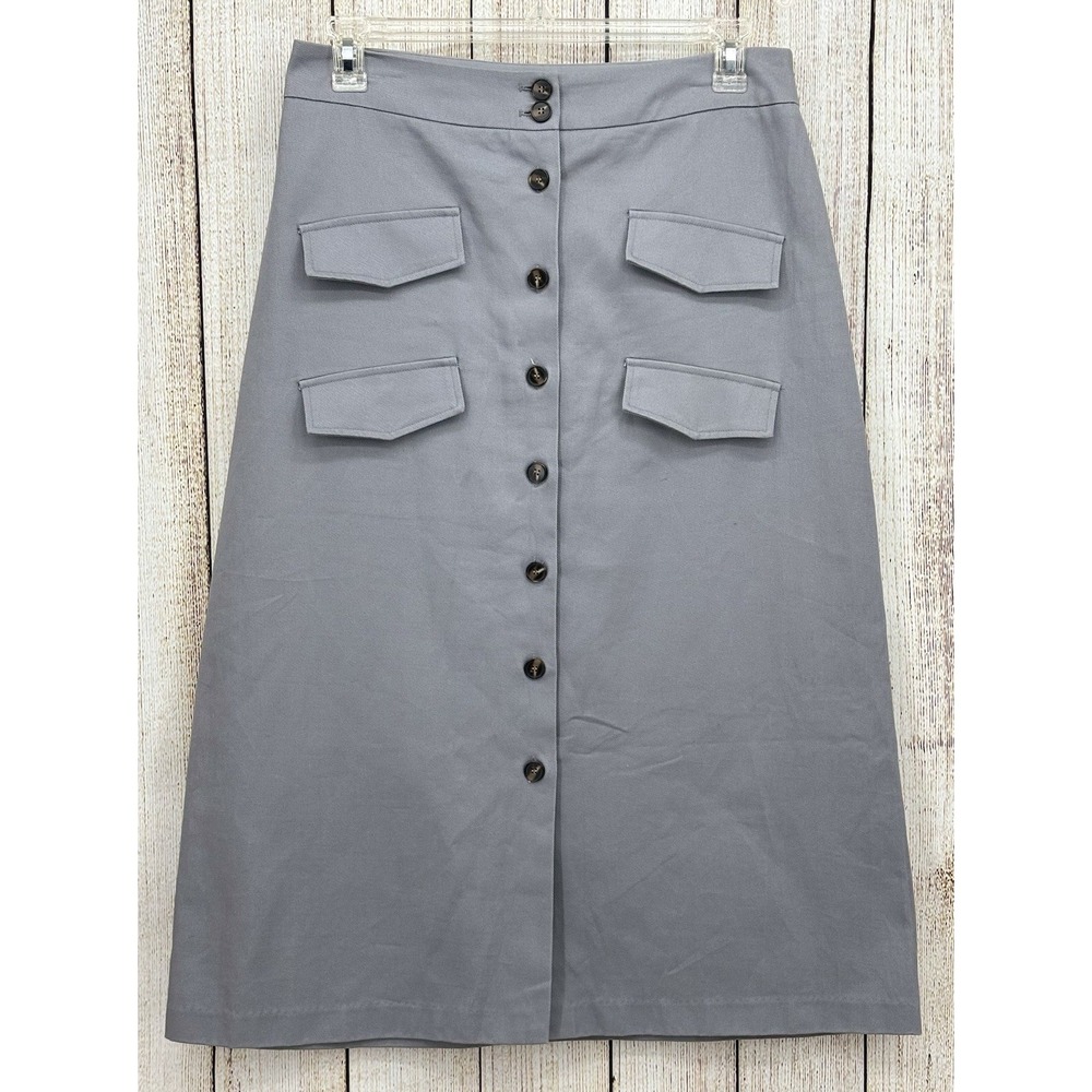 Anthropologie Gray A-Line Skirt